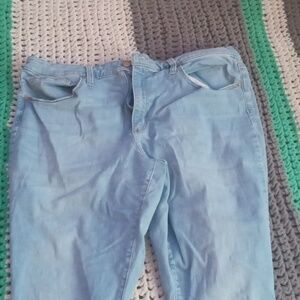 Long blue jeans size 18